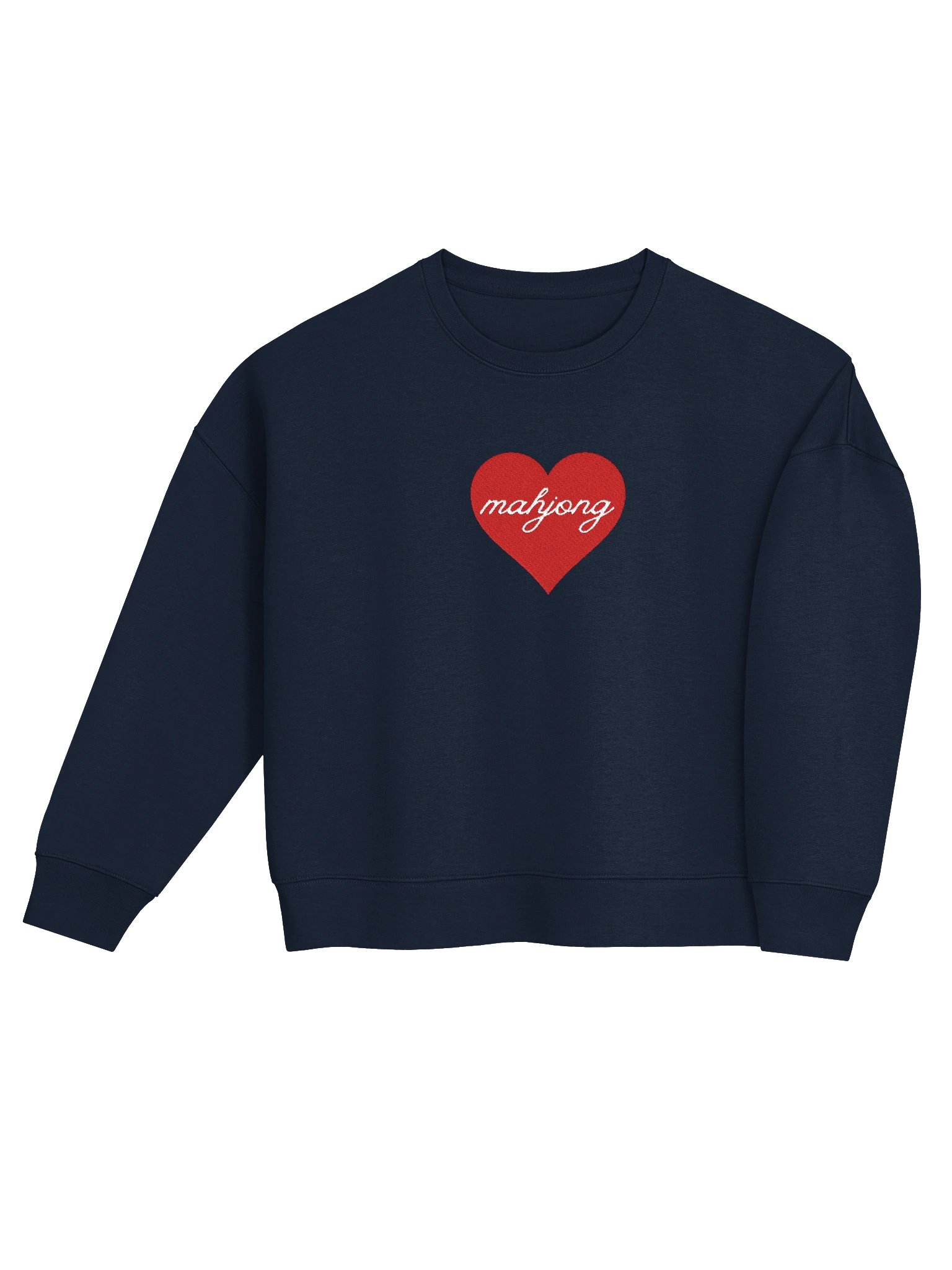 Mahjong Heart Crew Embroidered Sweatshirt product image (6)