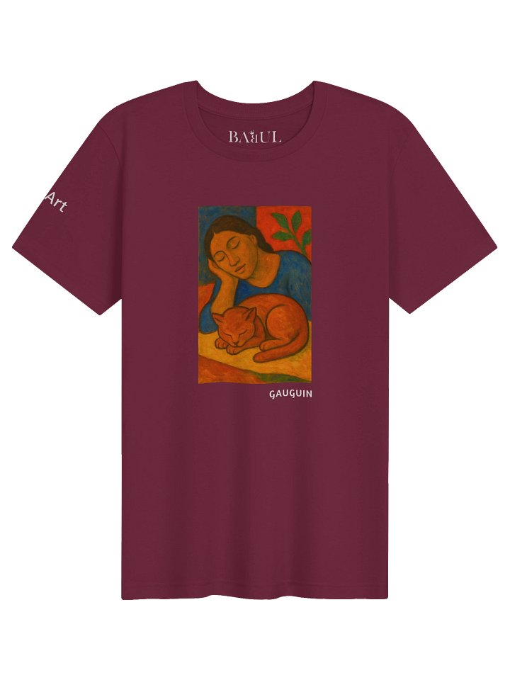 CATART Unisex Jersey Cat T-Shirt - GAUGUIN - Iconic Painting Reimagined with Cats product image (61)