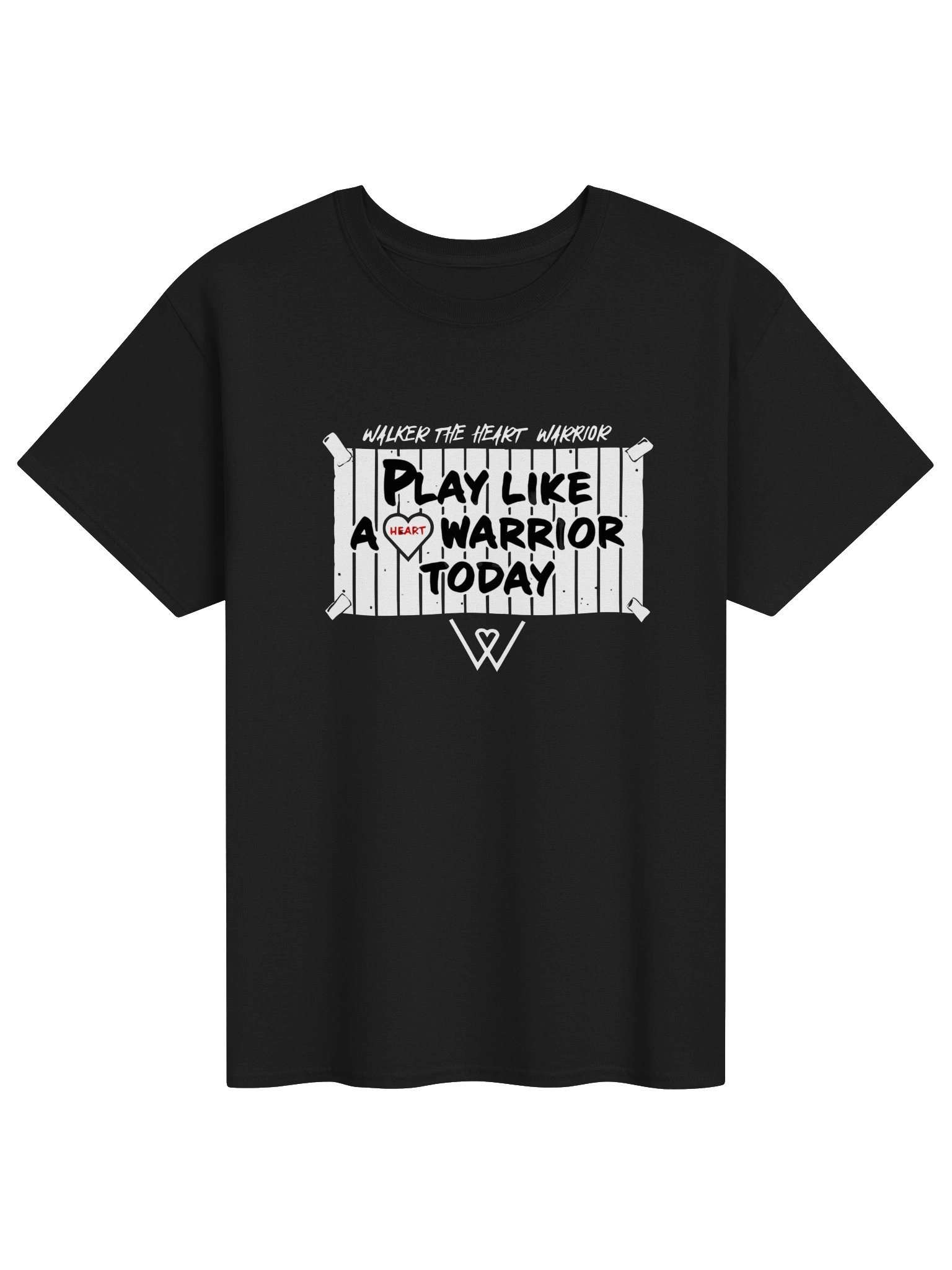 Walker Play Like A Heart Warrior Today Shirt product image (5)