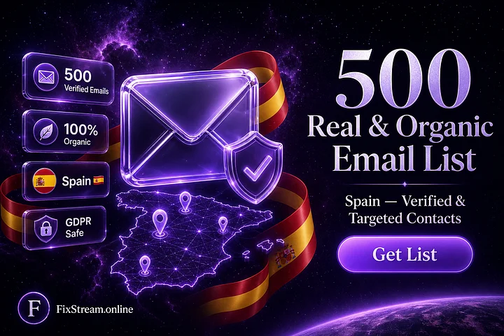500 Real & Organic Email List (Spain) product image (1)