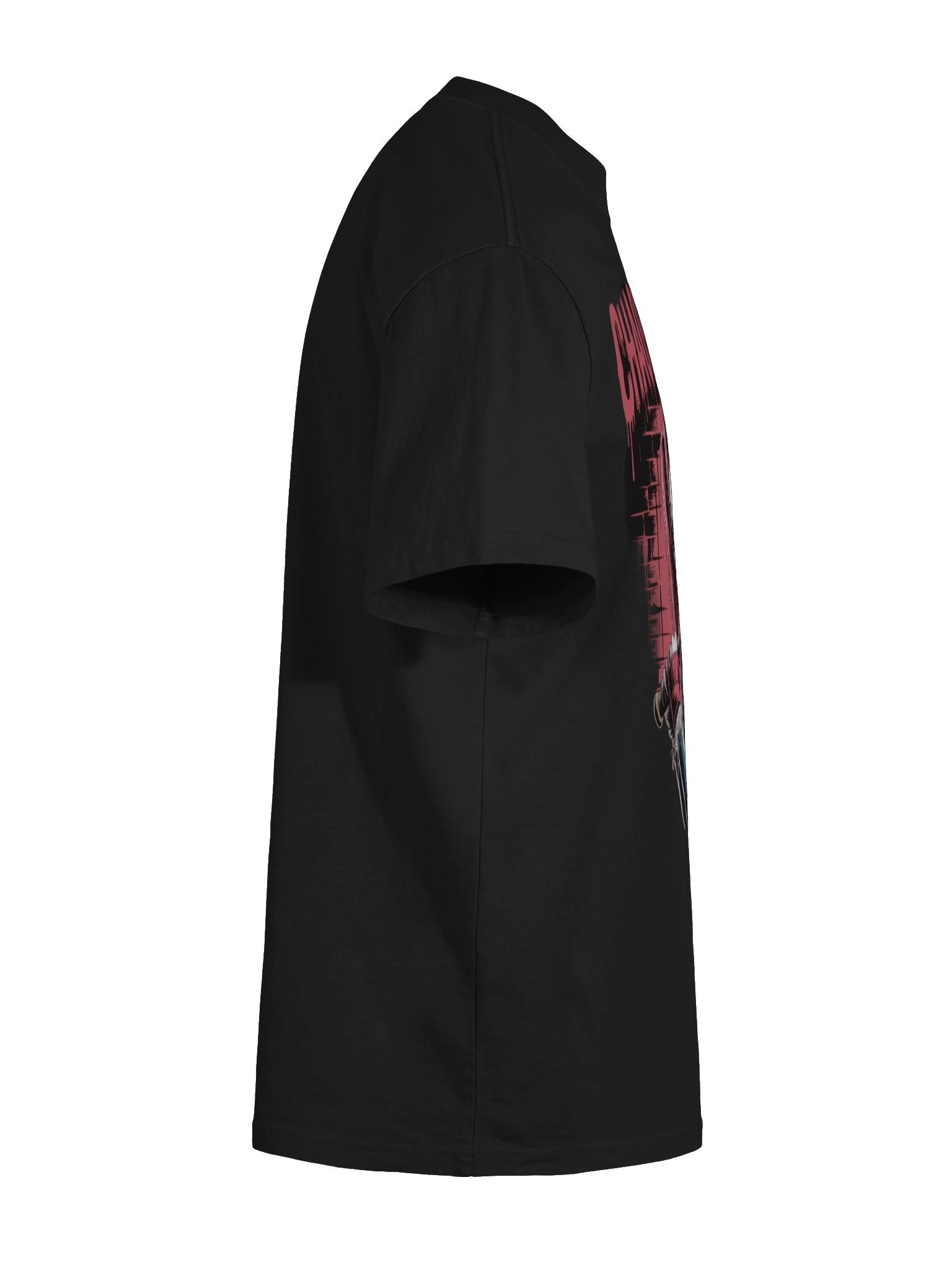Harley Quinn 'Chaos is Queen' Bat-Wielding Rebel Oversized Faded T-Shirt product image (11)