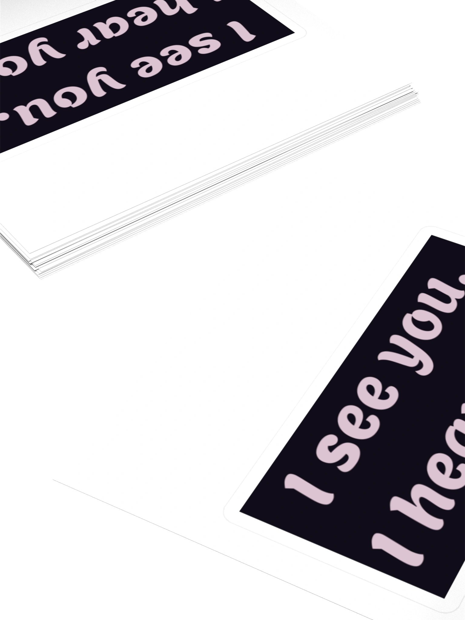 I See You, I Hear You — Block Sticker product image (4)