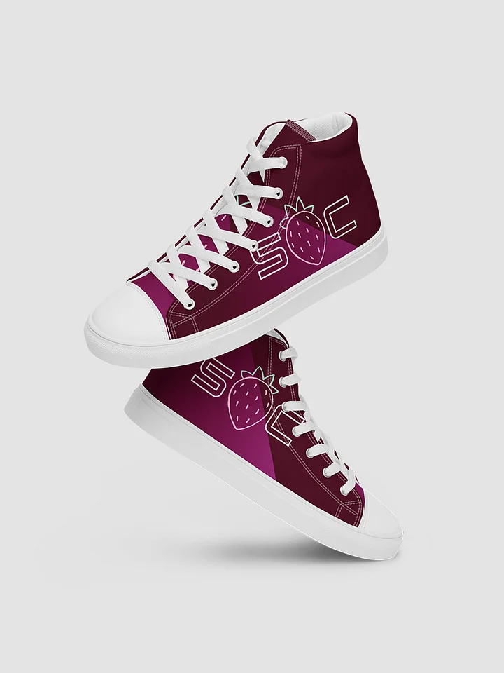 StrawberryCubana Womens High Top Canvas Shoes product image (1)