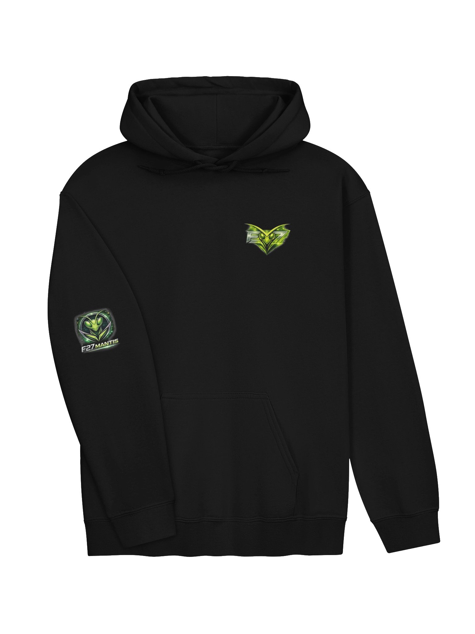 F27 Mantis Strength In Silence Unisex Hoodie | Motivational Gym Wear by FayzieBobs product image (3)