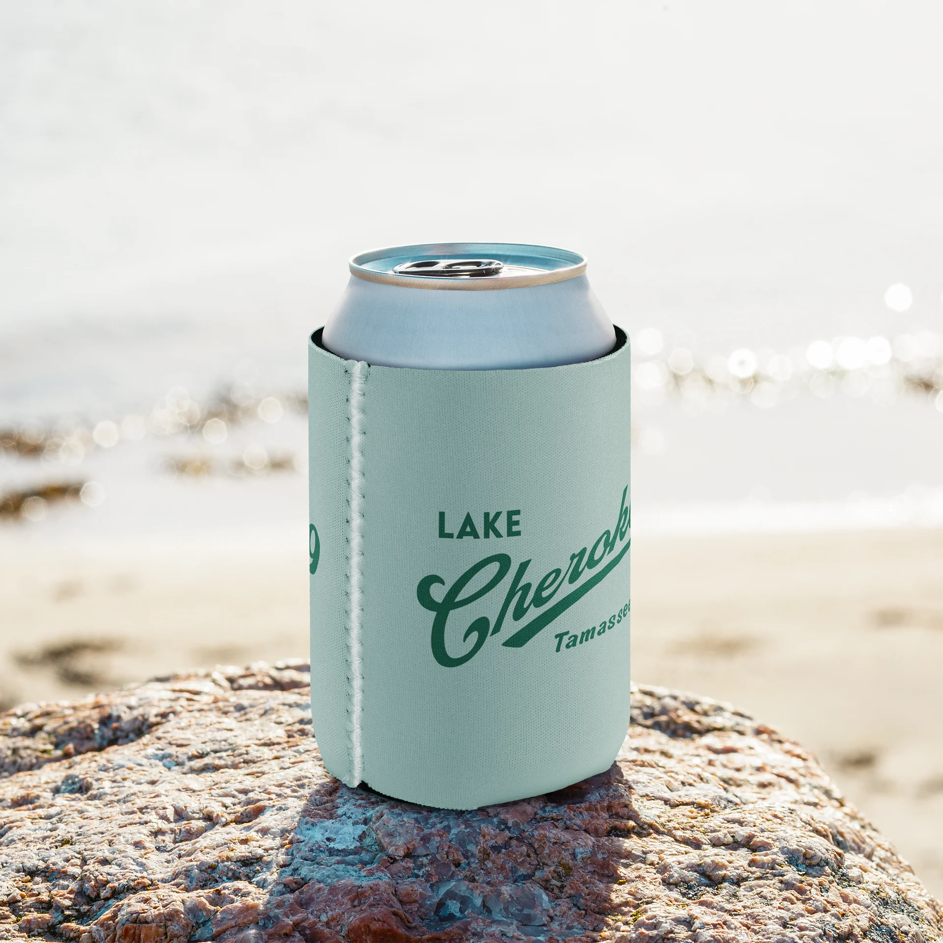 Lake Cherokee Koozie - Green Swoosh product image (9)