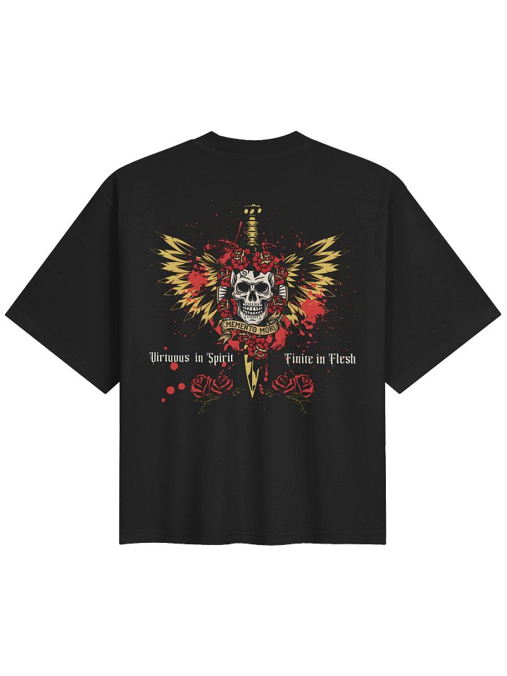 Momento Mori - Shaka Wear Unisex Garment-Dyed Drop Shoulder Tee product image (1)