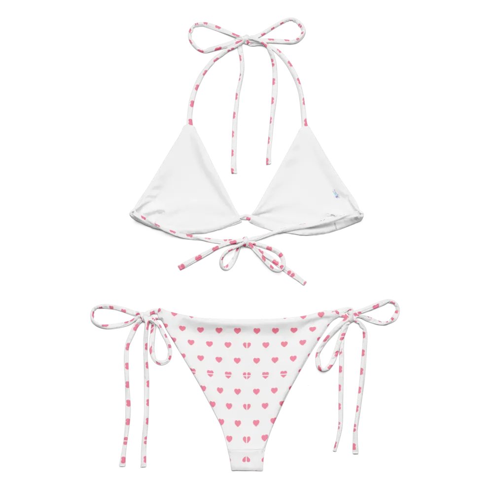 Pastel Heart Seamless Pattern String Bikini - v12 product image (6)