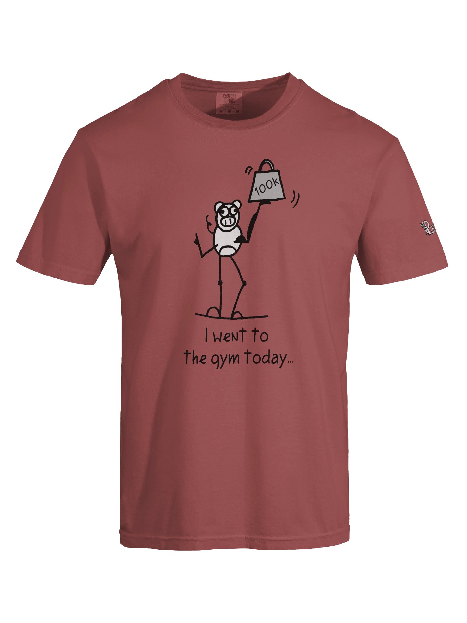 'I went to the gym today' Pupsies! Heavyweight T-Shirt product image (75)