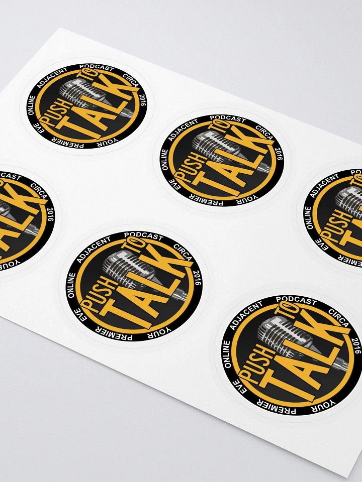 Push To Talk 2.55" Sticker Sheet product image (2)