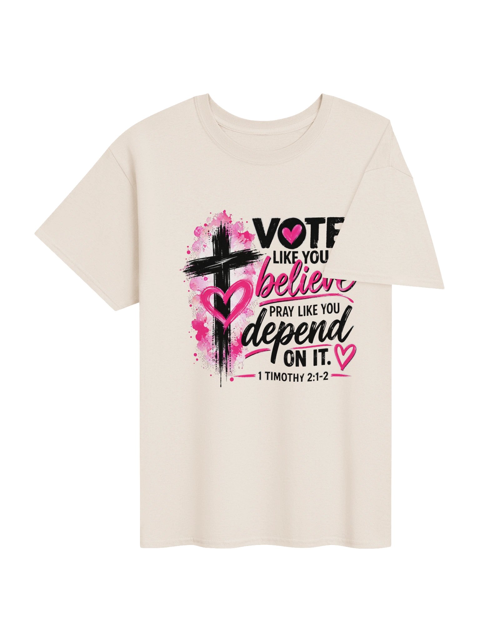 Vote Like You Believe Christian Graphic Tee product image (7)