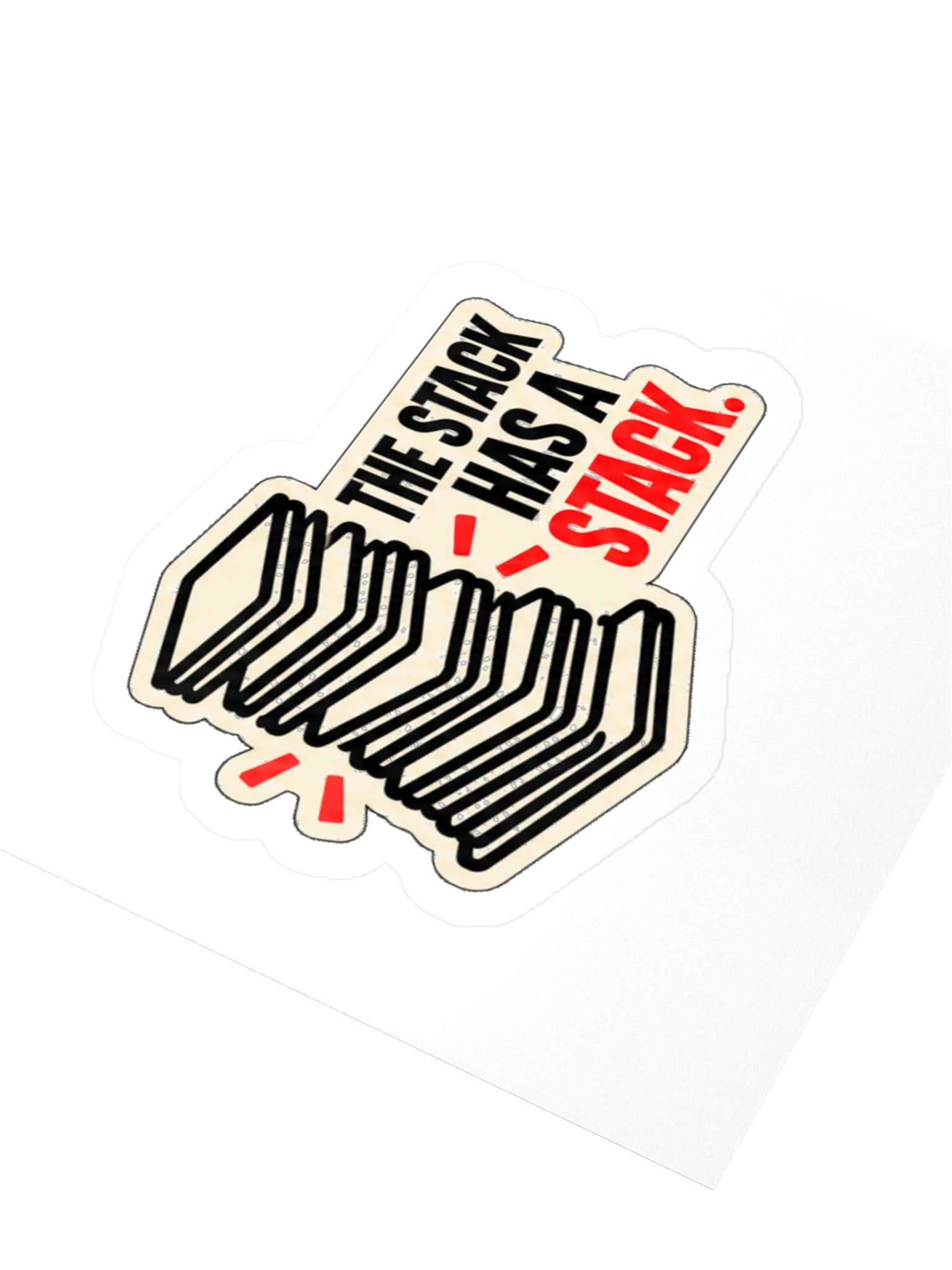 THE STACK HAS A STACK. — Commander Sticker product image (3)