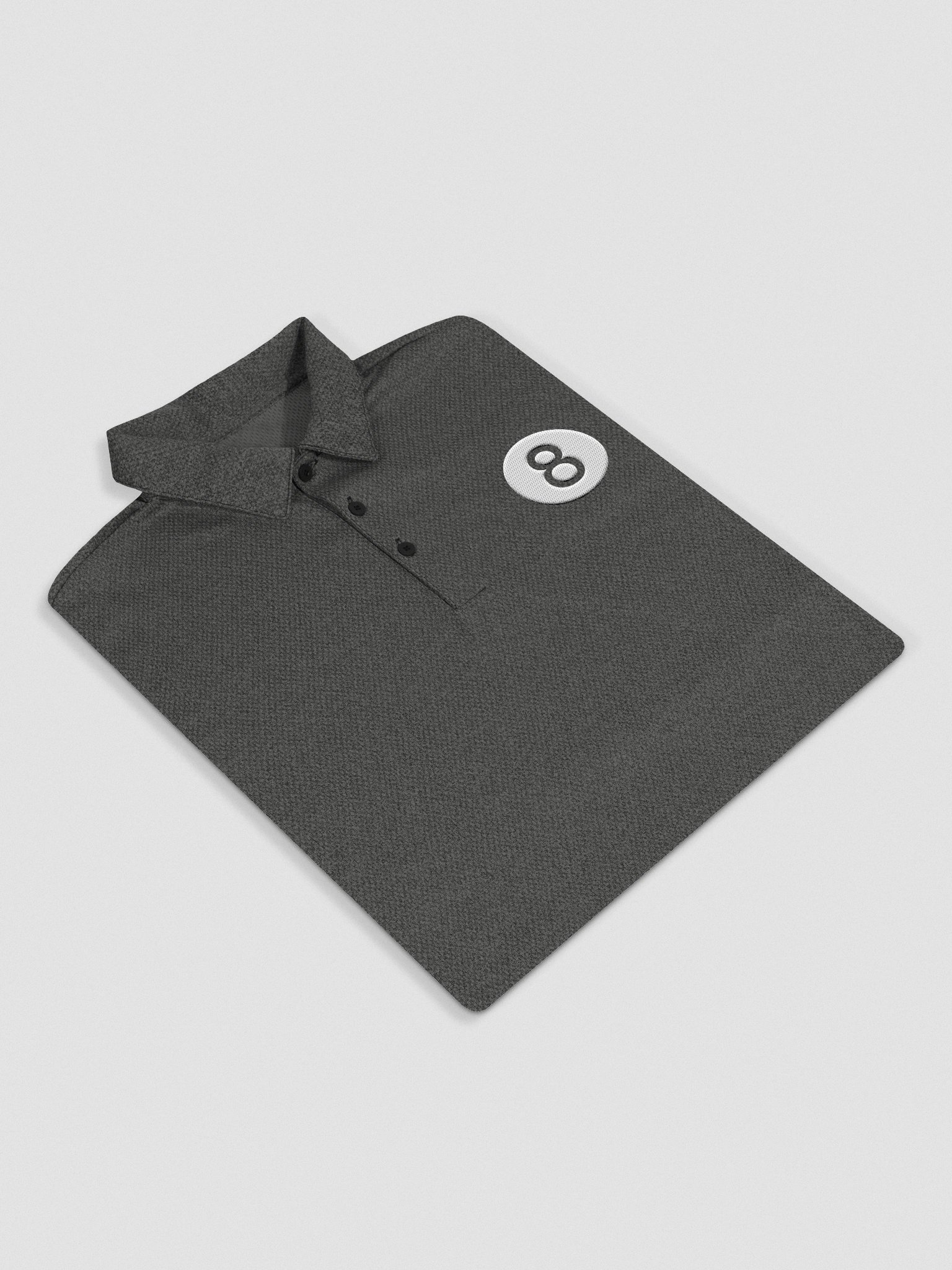billiard pool embroidred 8 ball Adidas Space Dyed Polo Shirt by Adidas product image (36)