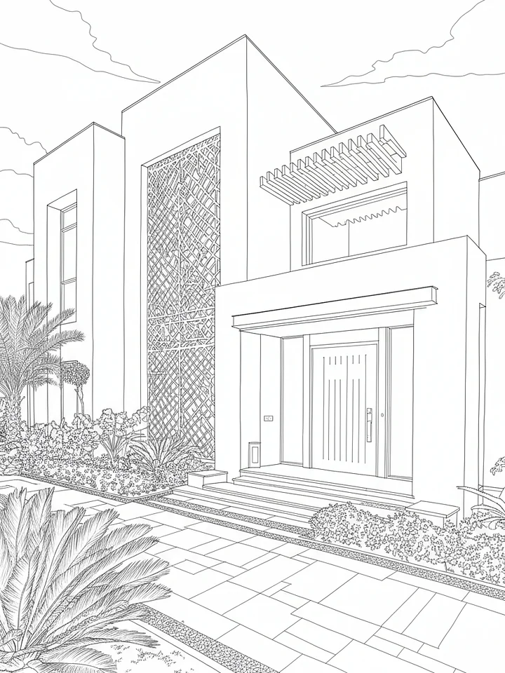 Arabic House coloring book product image (2)