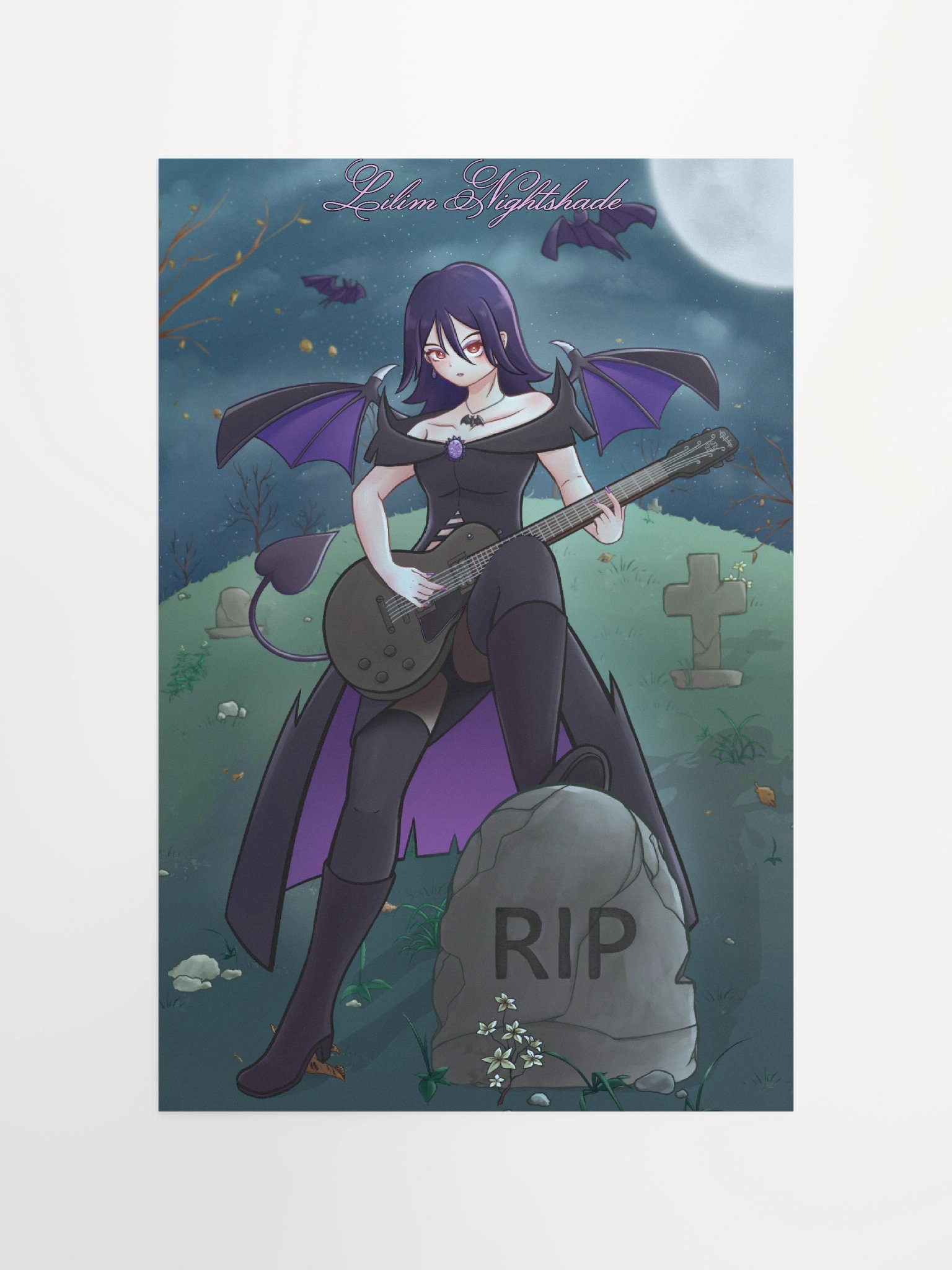 Lilim Nightshade Graveyard Poster product image (12)