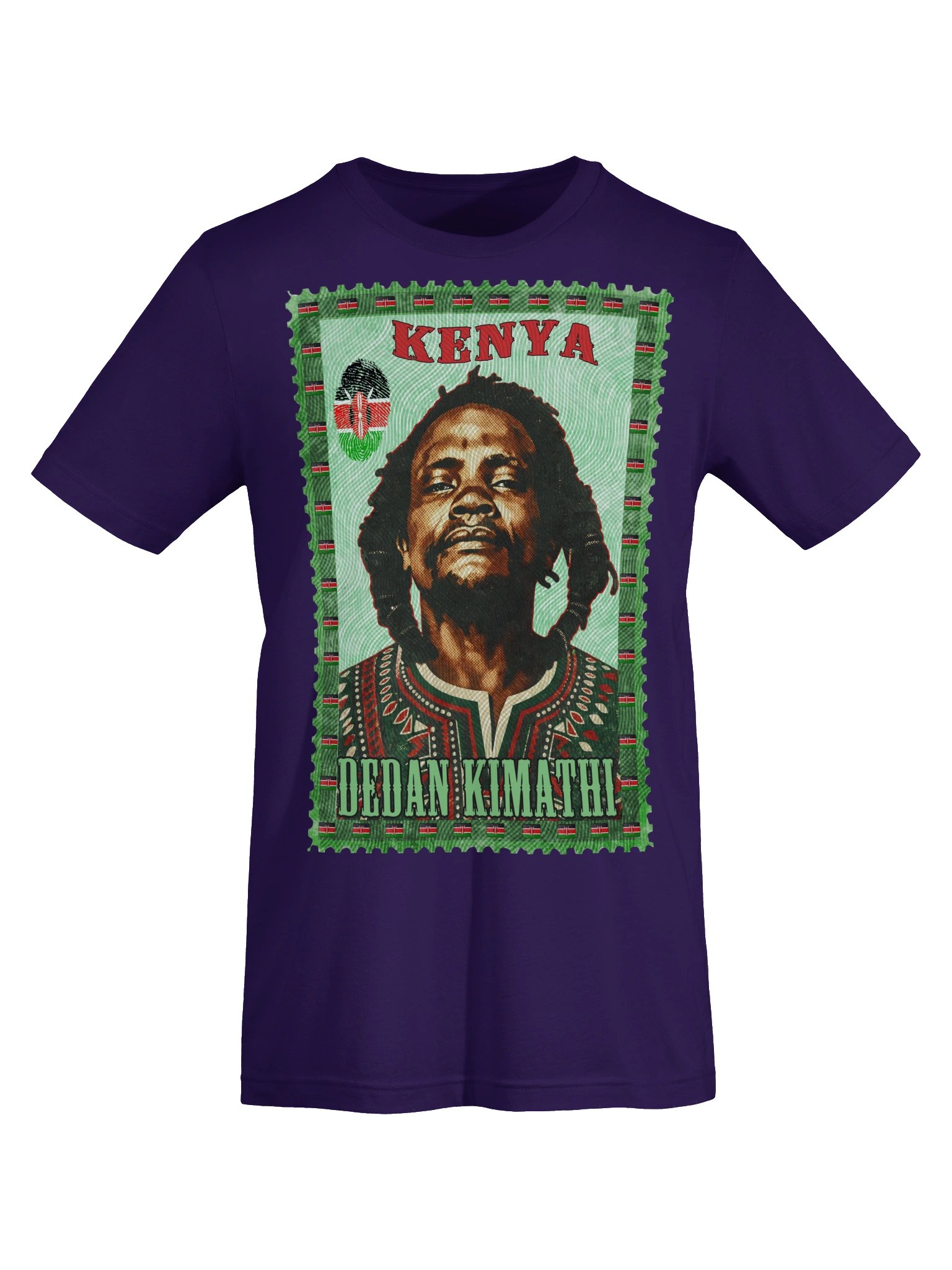 Dedan Kimathi Vintage Postage Stamp T-Shirt | Kenya Mau Mau History Tee | Pan-African Kenya Freedom Fighter product image (6)