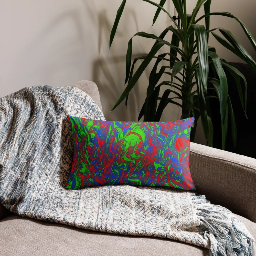 Techno Pattern Premium Pillowcase | Red Pattern | Green Pattern | Blue Pattern product image (25)
