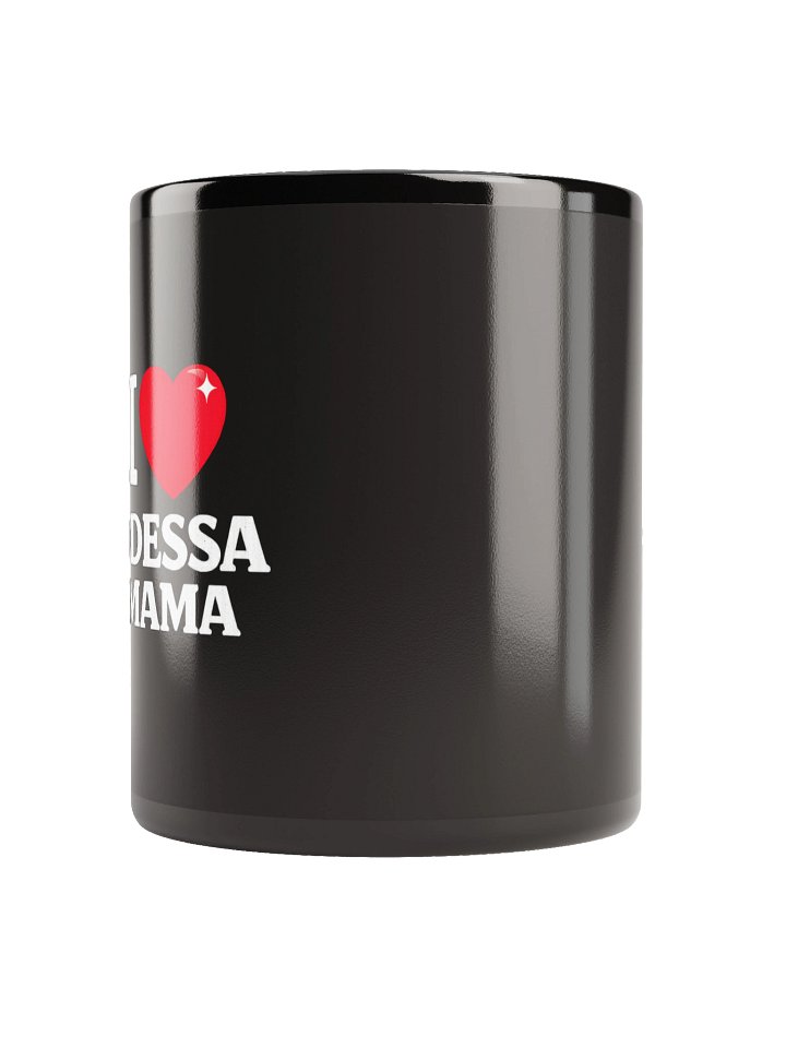 Кружка чёрная «I Love ODESSAMAMA» | ODESSAMAMA product image (4)