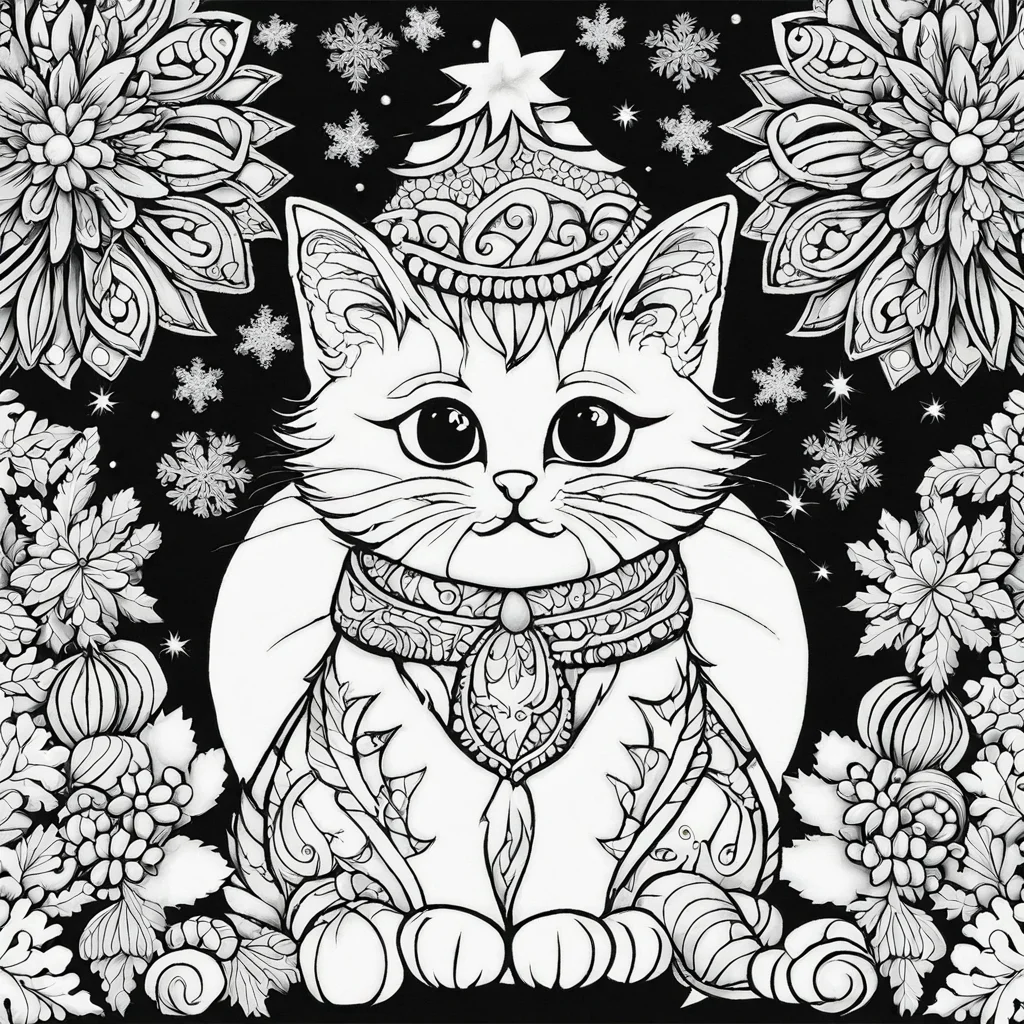 CHRISTMAS CATS - Colouring for Cat Lovers - BOOK TWO product image (3)