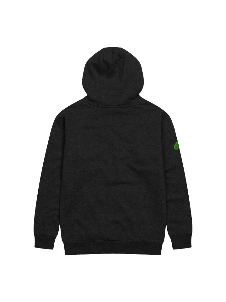 Black hoodie white logo product image (2)