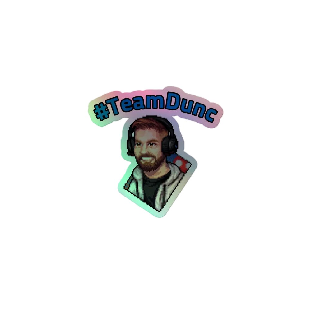 #TeamDunc Holo Sticker product image (1)