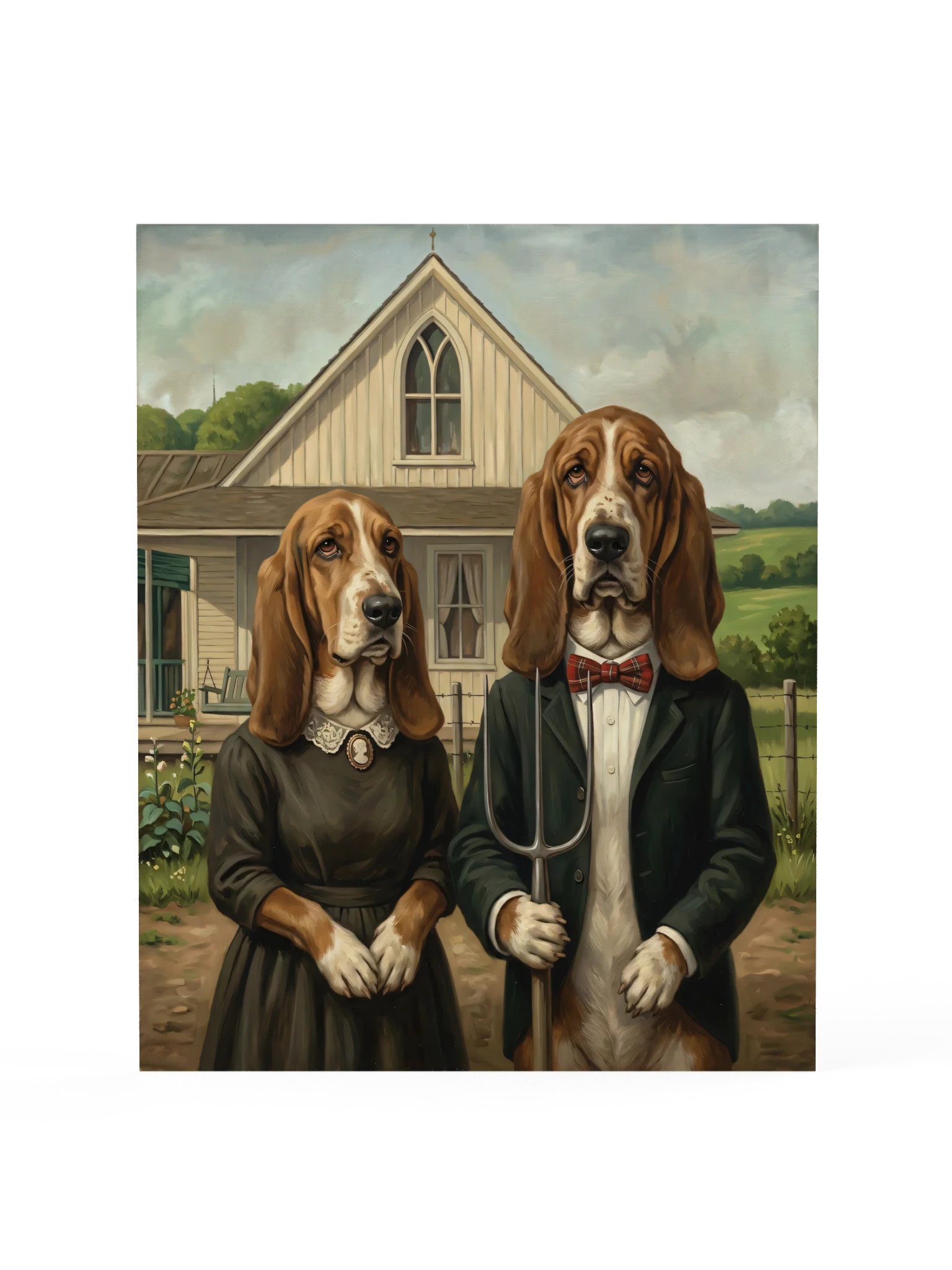 American Gothic Bassets Poster product image (15)