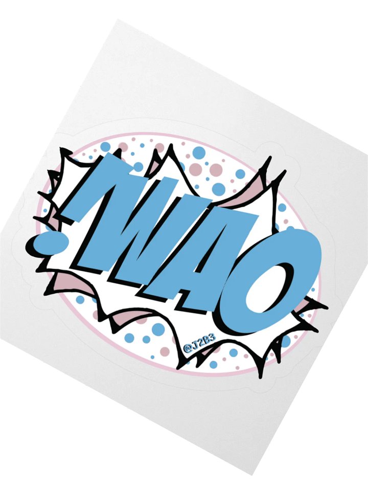 !WAO Logo Sticker product image (4)