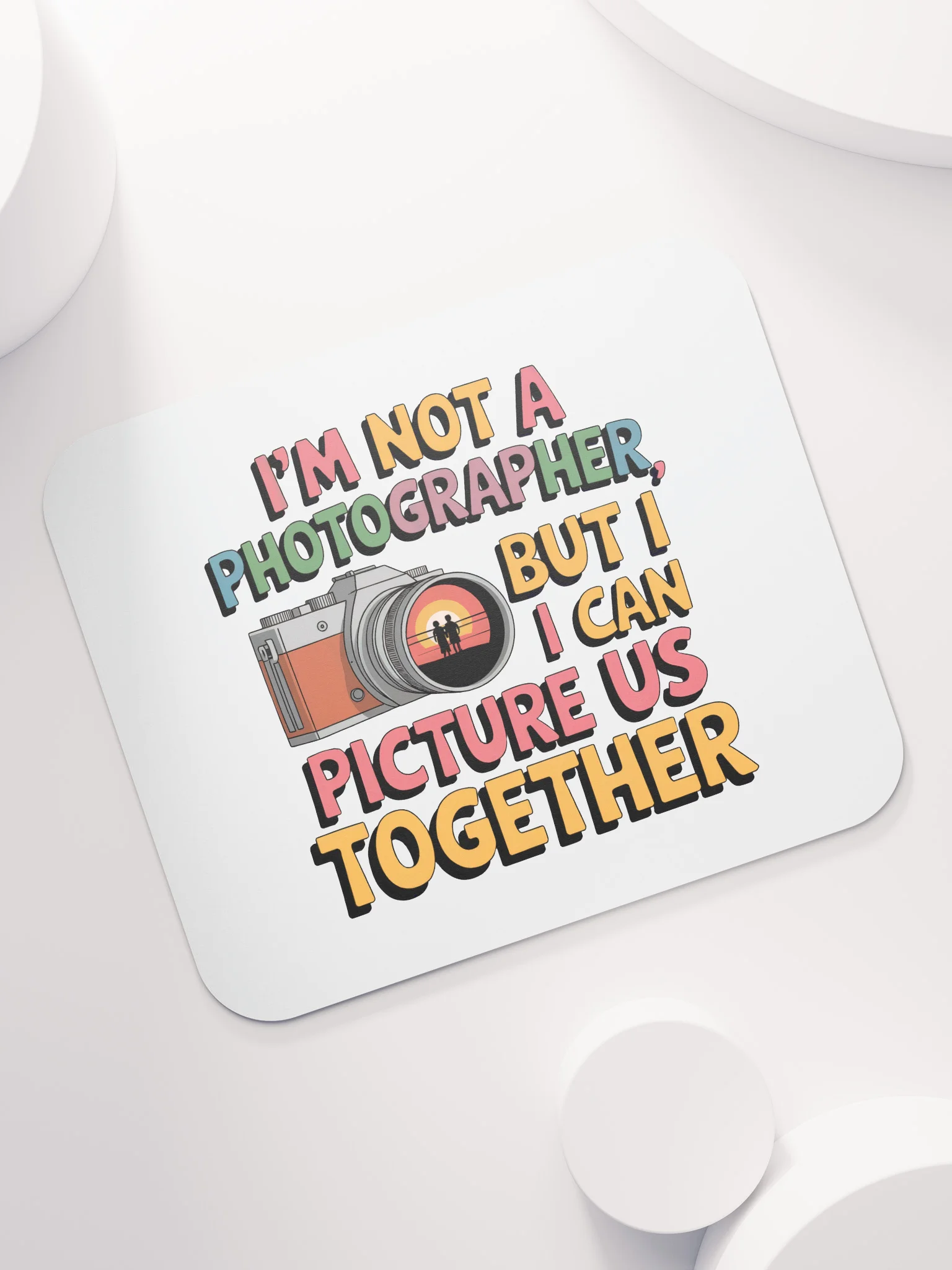 Photographer Valentine's Day Mouse Pad | I Can Picture Us Together | Funny Camera Pun Desk Accessory product image (7)