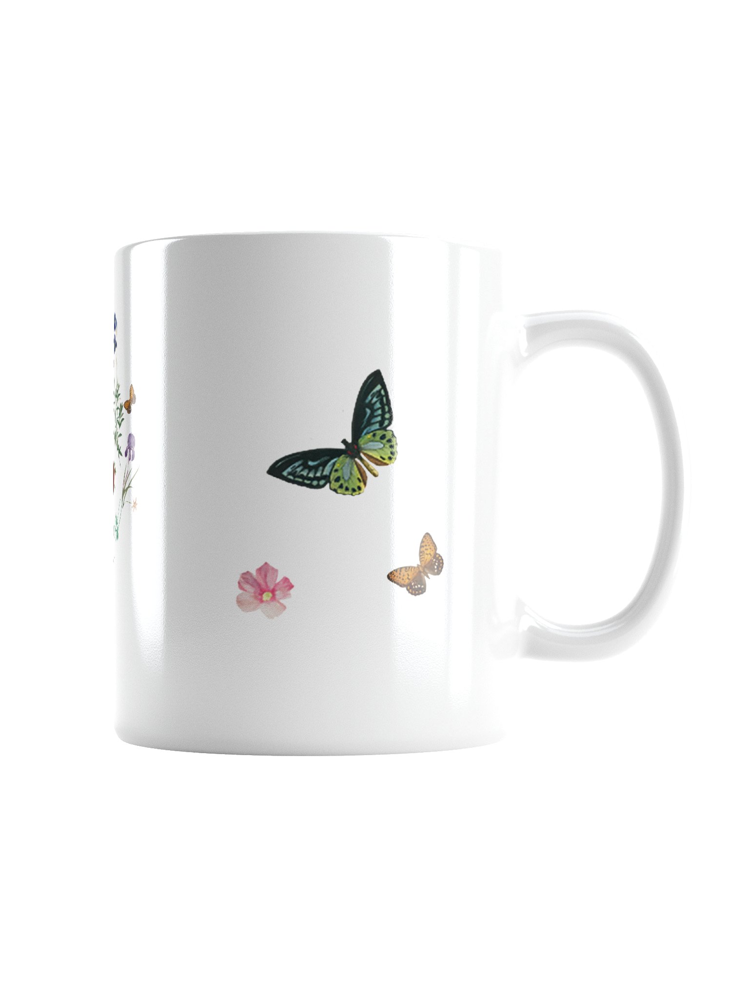 2026 Yearly Text Floral & Butterfly Mug – Matthew 5:3 Ceramic Coffee Cup product image (3)