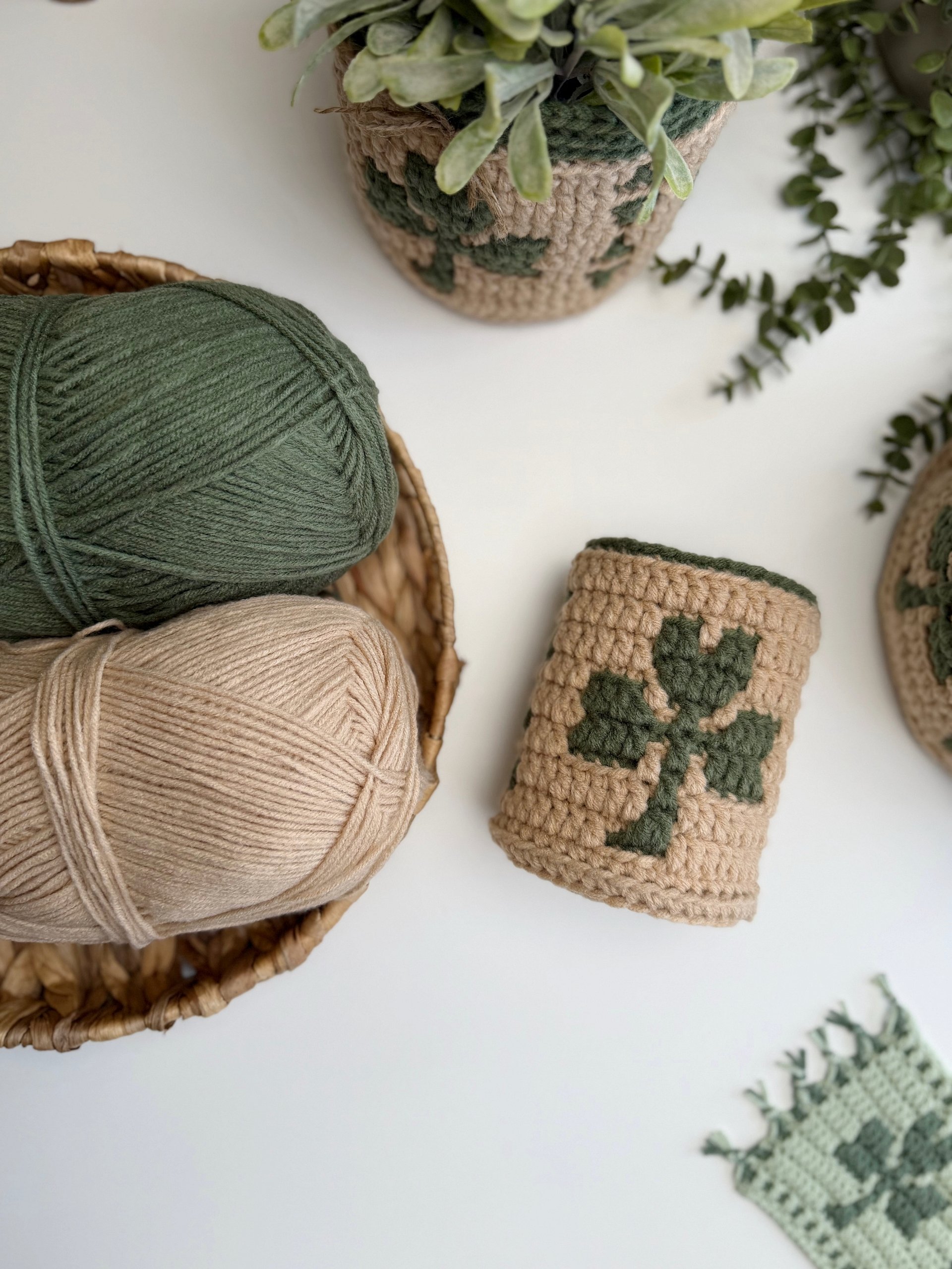 Shamrock Baskets Mosaic Crochet Pattern product image (11)