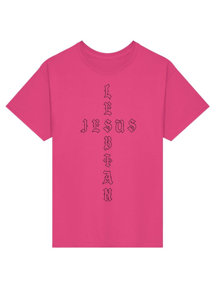 Lesbian Jesus Tee - Pink product image (1)