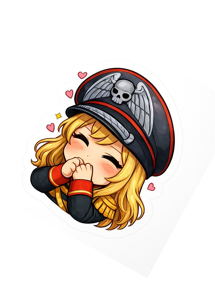 Nuka Kitten Blush Chibi Sticker product image (2)