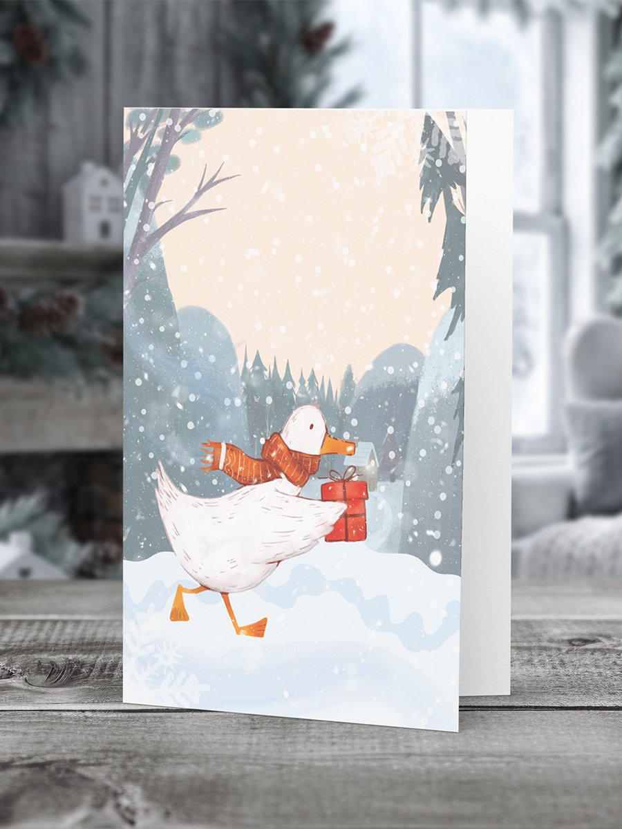 Duck Through the Snow Christmas Card product image (1)