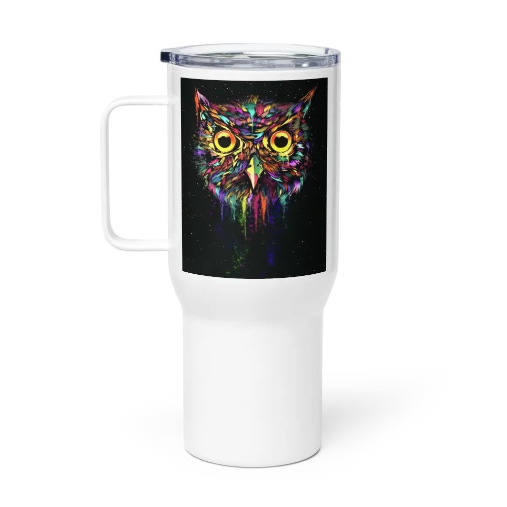 Drippy Owl Travel Mug with Handle product image (1)