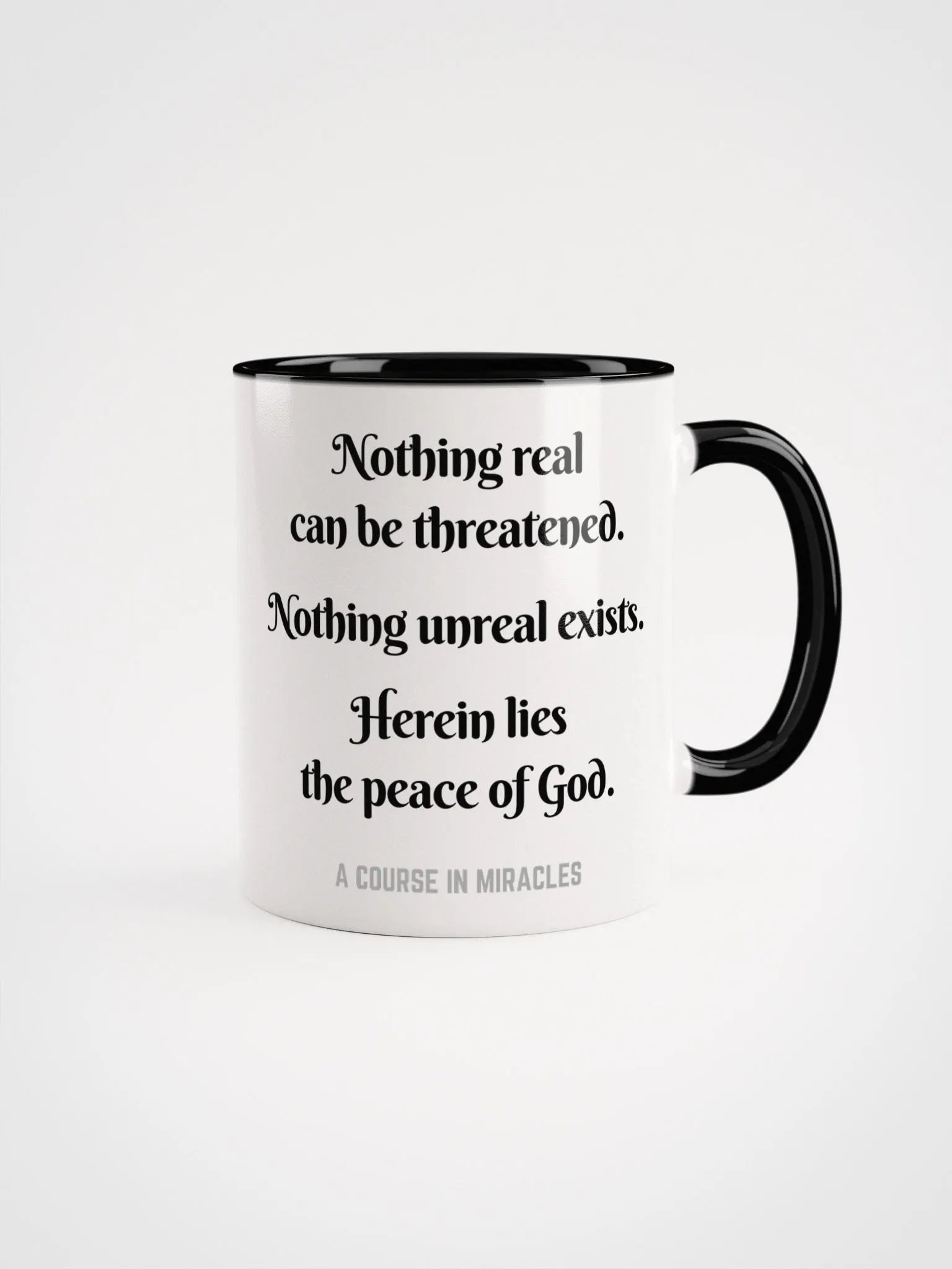 Nothing real can be threatened - ACIM Inspirational Mug product image (9)