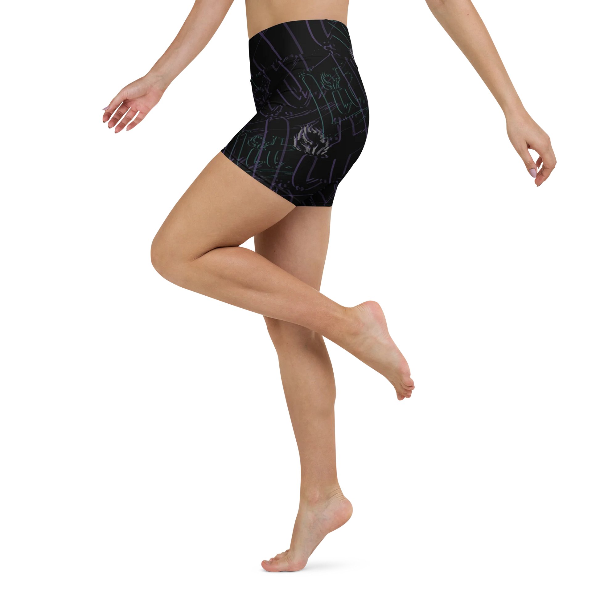 Get Lit Yoga Shorts product image (3)