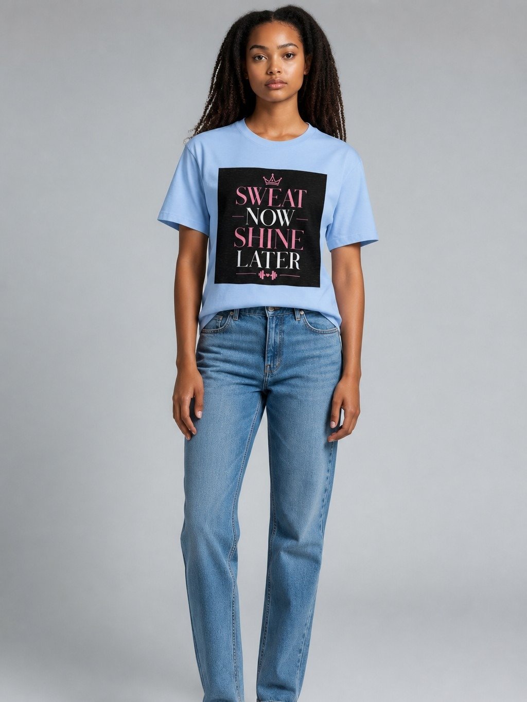 Sweat Now Shine Later Motivational Tee product image (19)