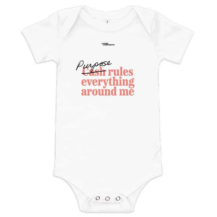 Purpose | Baby Short Sleeve Onesie® product image (3)