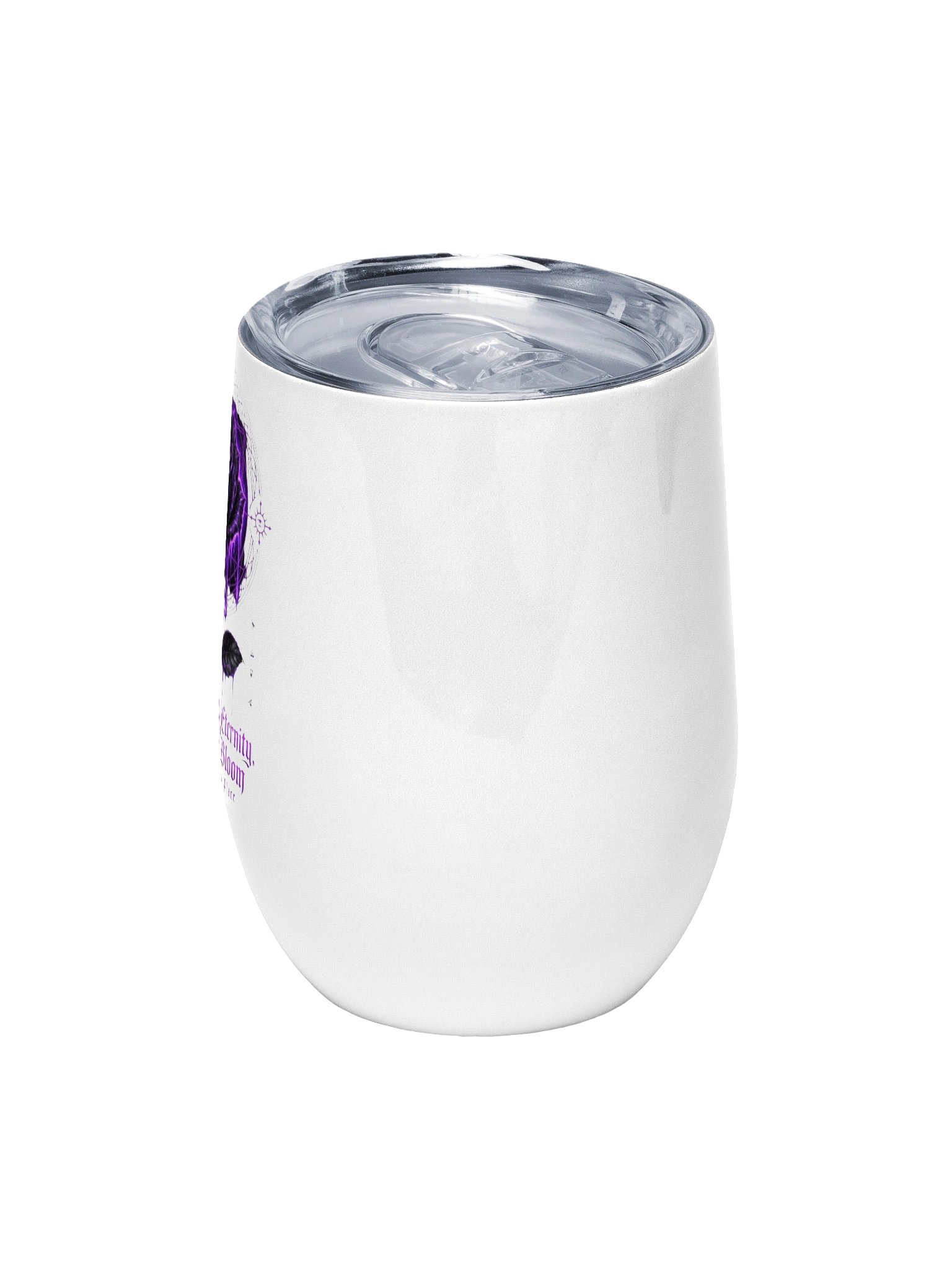 Bleeding Into Eternity — Purple Gothic Wine Tumbler product image (5)