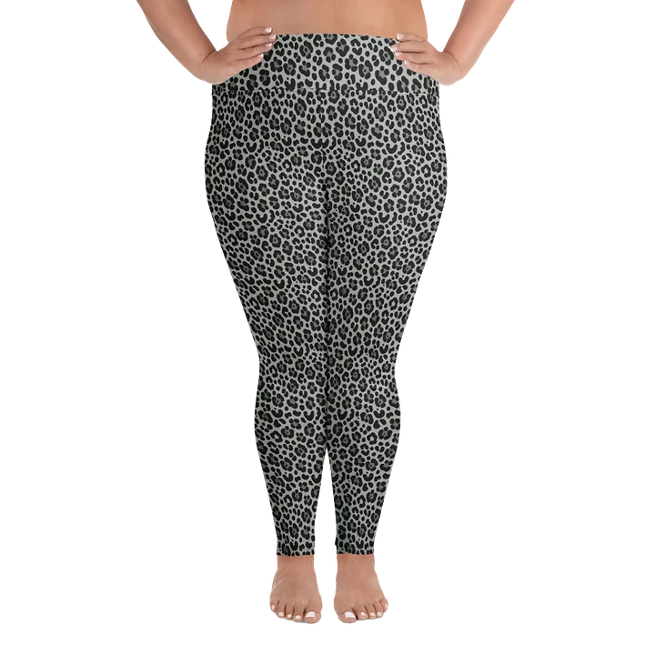 Bold Snow Leopard Print Plus Size Leggings product image (1)