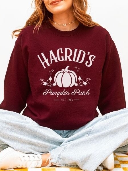 Magical Pumpkin Patch Minimalist Cozy Sweatshirt for Halloween product image (6)