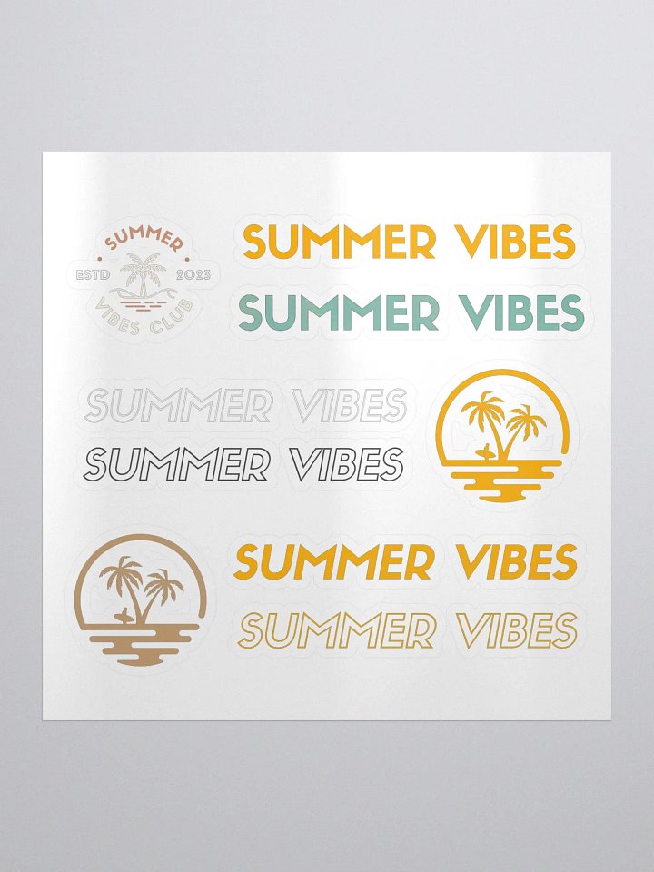Summer Vibes Stickers product image (1)
