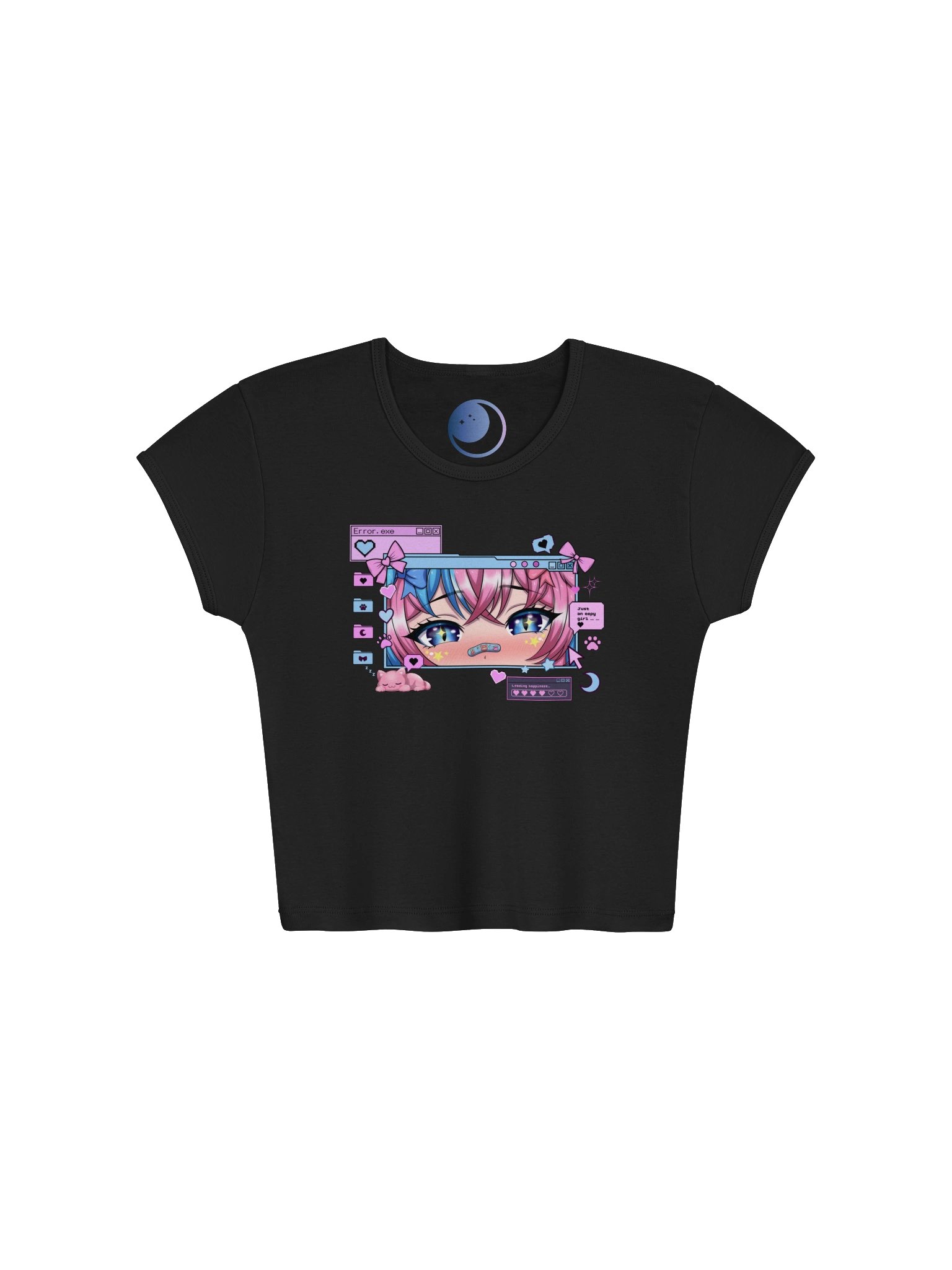 Computer Moo Crop-Top (Screen Design) product image (1)