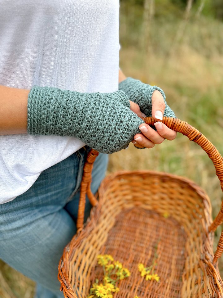Mystical Fingerless Mitts - Crochet Pattern Child to Adult Sizes product image (2)