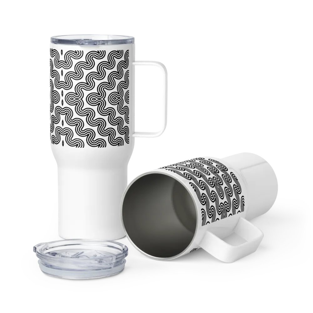 Monochrome Maze 25 oz Travel Mug product image (6)