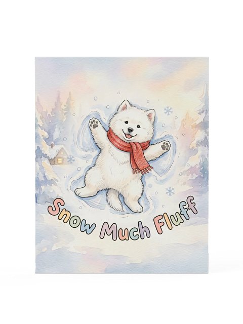 Snow Fluff Samoyed Poster