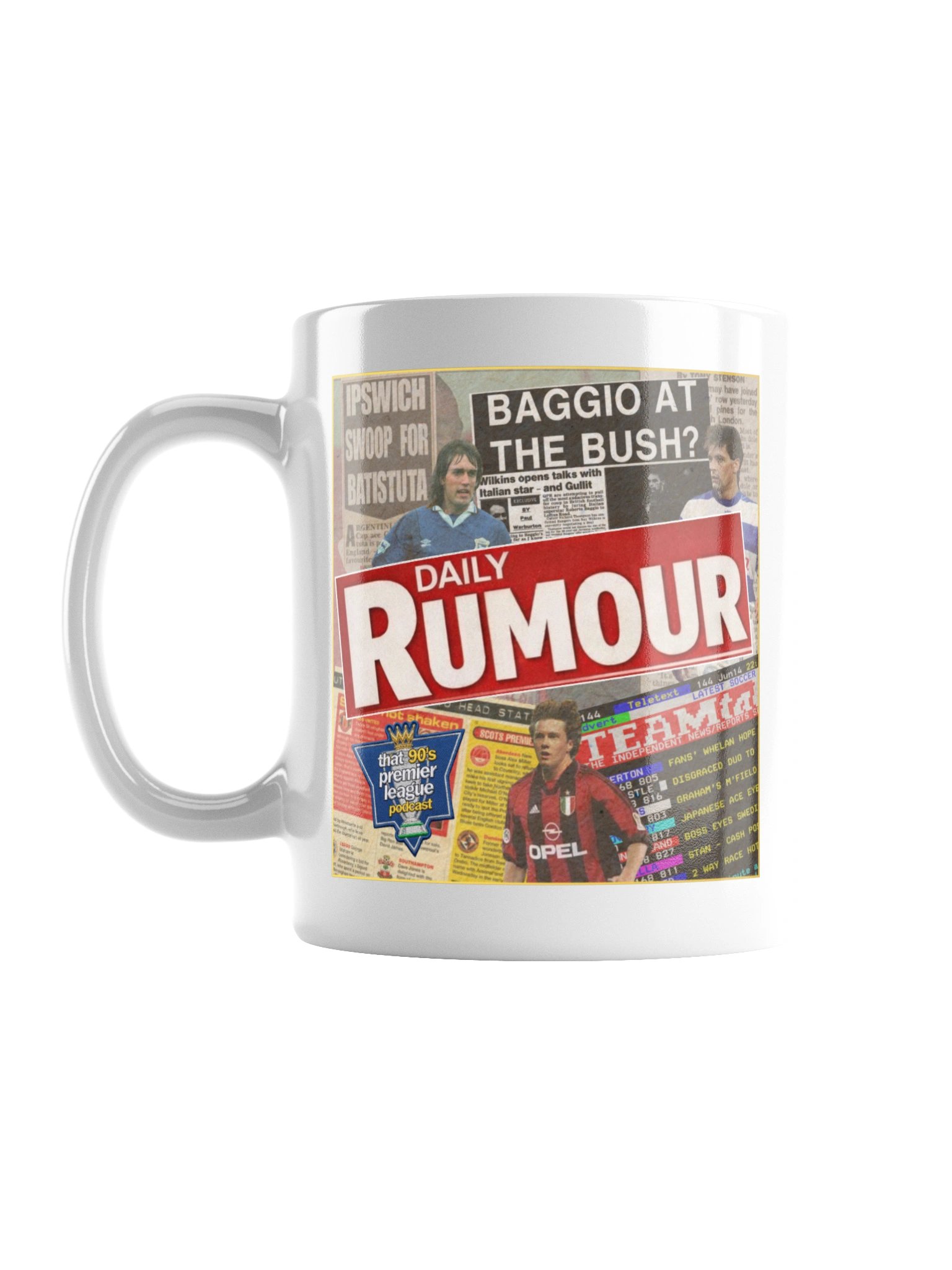 Daily Rumour 90s Football Mug product image (1)