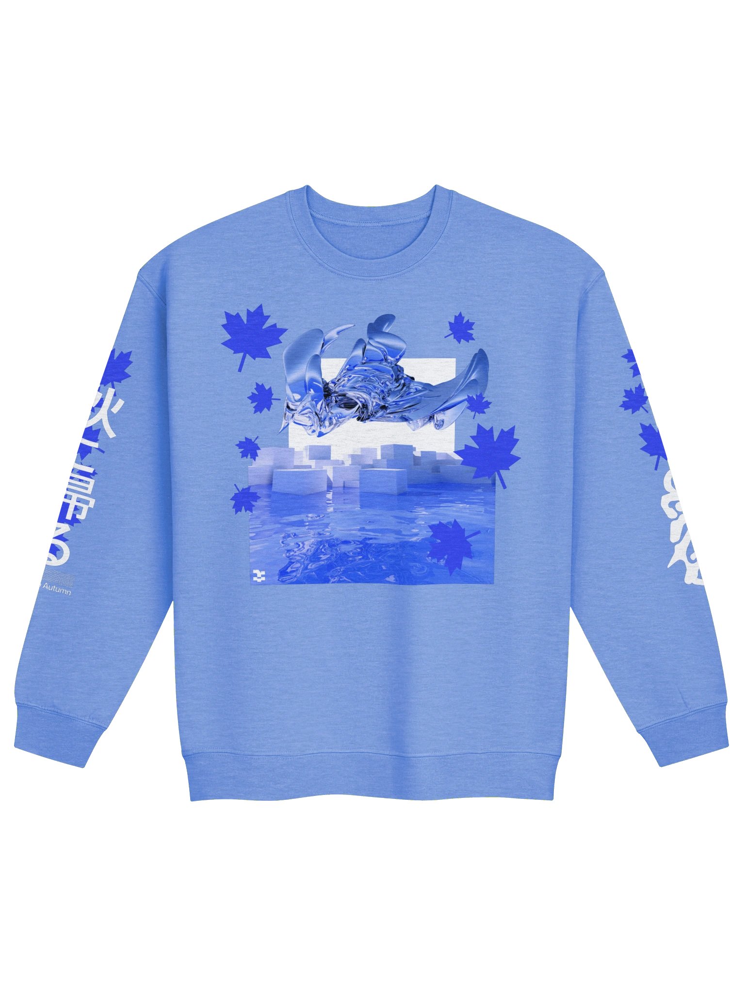 秋に帰る Return to Autumn Sweatshirt (Blue Edition) product image (17)