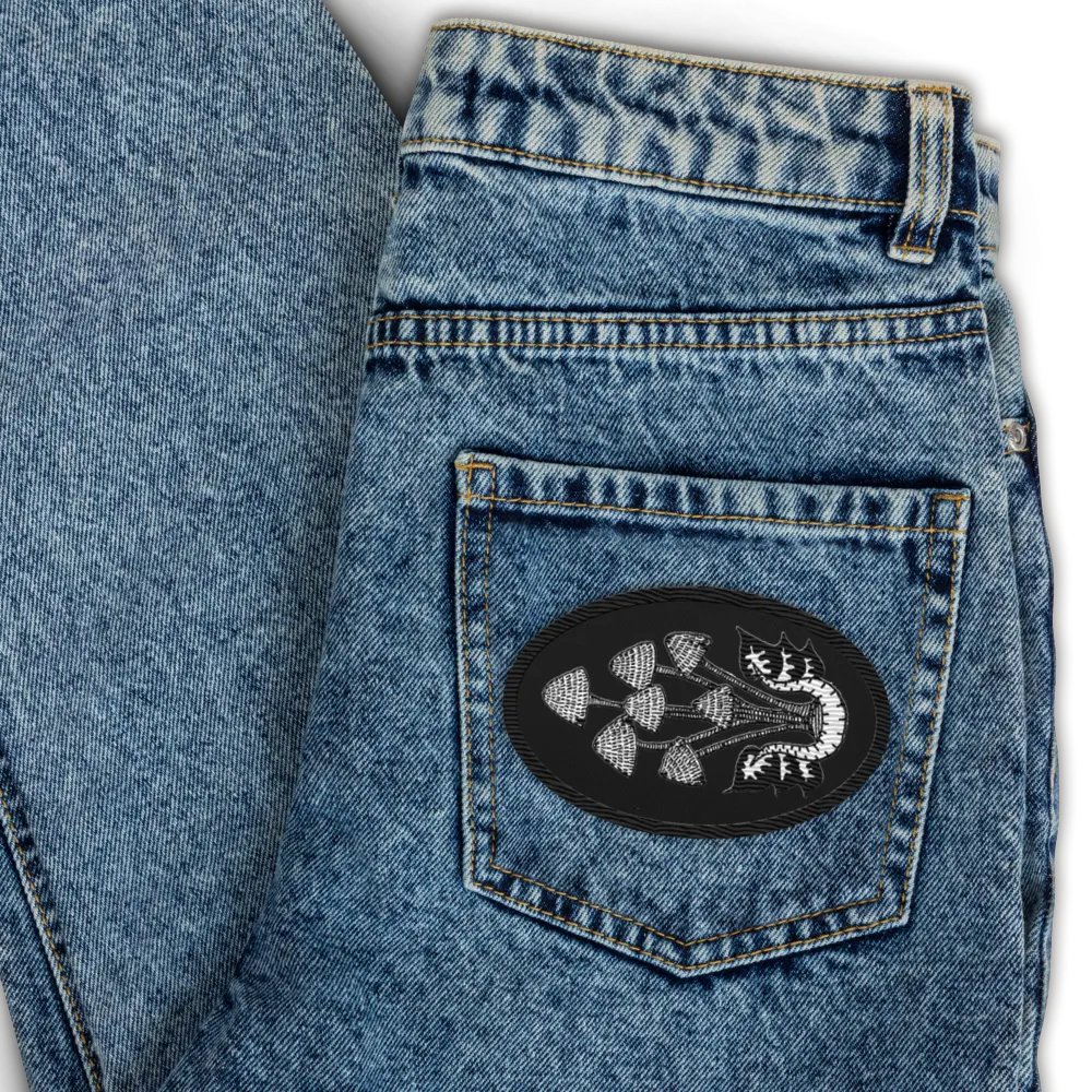 Mushroom Cluster Embroidered Patch product image (7)