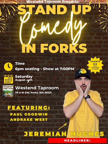 This month there is 3 more times to catch my headline set before I mozy Texas way. 
August 7th in forks
August 14th in Aberde...