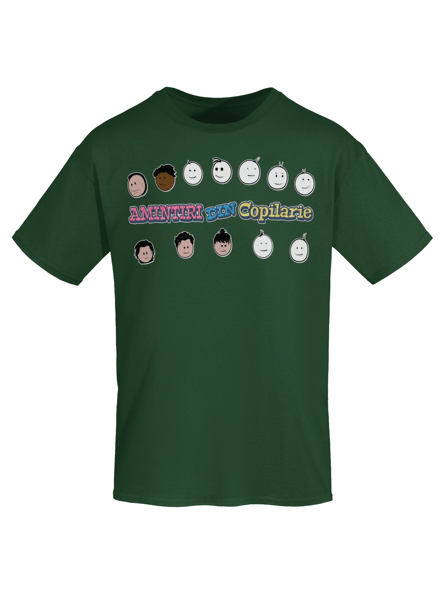 👕 Tricou Verde Pădure Bărbați „Amintiri Din Copilărie” – Personajele product image (5)